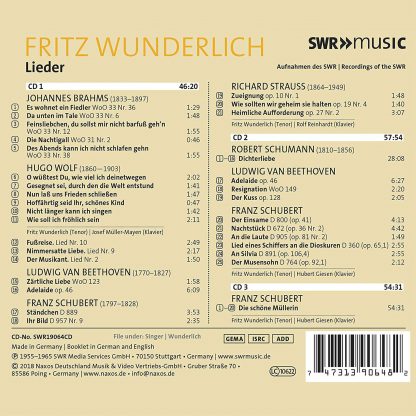 Photo No.2 of Fritz Wunderlich: Lieder