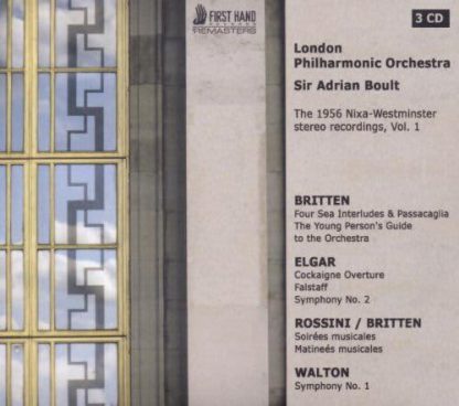 Photo No.1 of Boult Conducts Walton, Elgar, Britten
