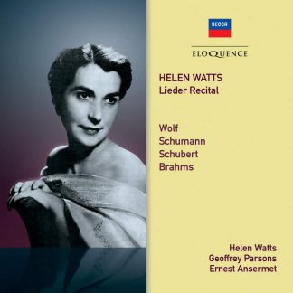 Photo No.1 of Helen Watts – Lieder Recital