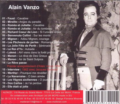 Photo No.2 of Alain Vanzo: French Arias