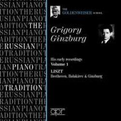Photo No.1 of Grigory Ginzburg - His Early Recordings Volume 1