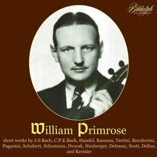Photo No.1 of William Primrose plays Baroque sonatas and encore pieces