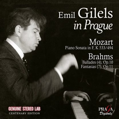 Photo No.1 of Emil GILELS in Prague : Mozart piano sonata K 533 - Brahms Ballades, Fantasias