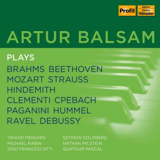 Photo No.1 of Artur Balsam plays Brahms, Beethoven, Mozart, Strauss, Hindemith, Clementi, CPe Bach, Paganini, Hummel, Ravel, Debussy