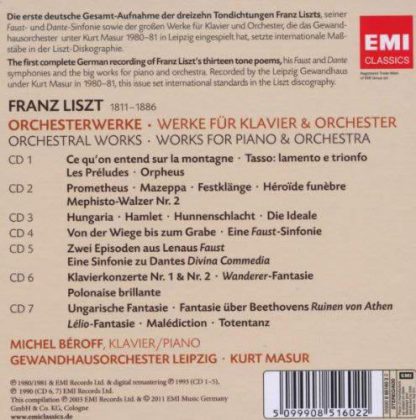 Photo No.2 of Liszt: Orchestral and Piano Works, Piano Concertos