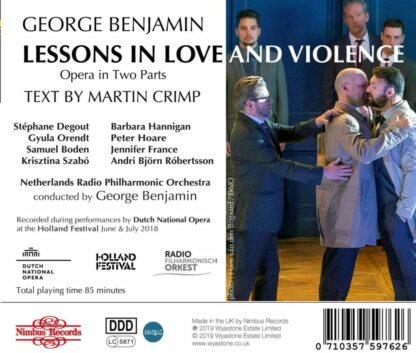 Photo No.2 of George Benjamin: Lessons in Love and Violence