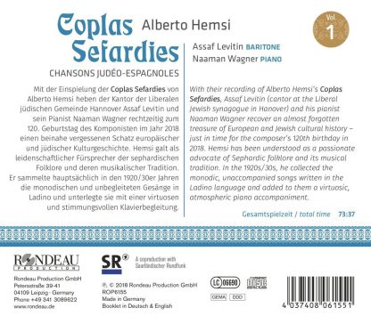 Photo No.2 of Hemsi: Coplas Sefardies, Vol. 1