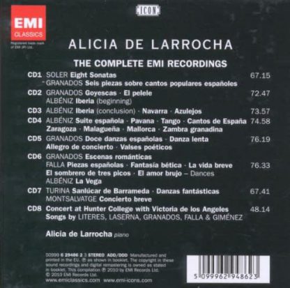 Photo No.2 of Alicia de Larrocha: Complete EMI Recordings