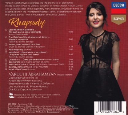 Photo No.2 of Varduhi Abrahamyan: Rhapsody (Arias)