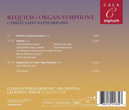 Photo No.2 of Saint-Saëns: Requiem, Organ Symphony