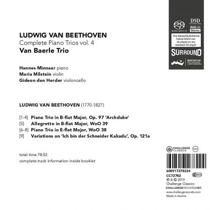 Photo No.2 of Beethoven: The Complete Piano Trios Vol. 4