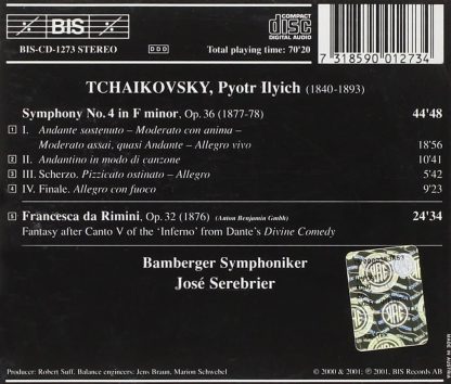 Photo No.2 of Serebrier conducts Tchaikovsky - Symphony No.4