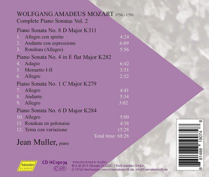 Photo No.2 of Mozart: Piano Sonatas, Vol. 2