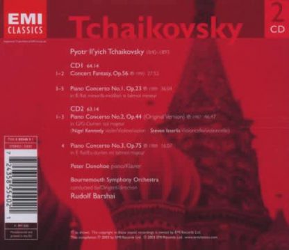 Photo No.2 of Tchaikovsky: Piano Concertos 1-3, Concert Fantasy, Op. 56