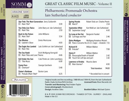 Photo No.2 of Great Classic Film Music: Vol. 2