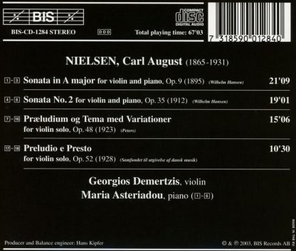 Photo No.2 of Nielsen - Violin Sonatas