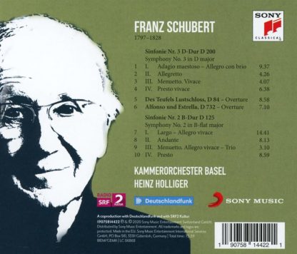 Photo No.2 of Schubert: Symphonies 2 & 3