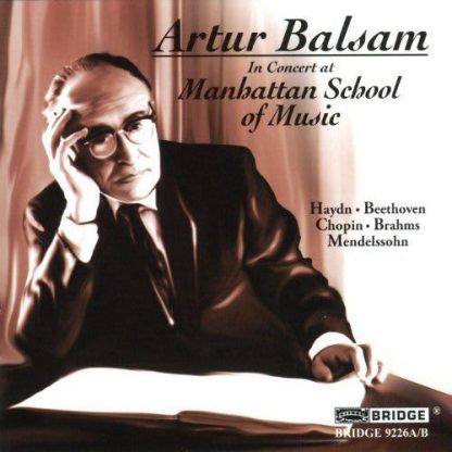 Photo No.1 of Artur Balsam in Concert at the Manhattan School of Music