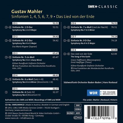 Photo No.2 of Hans Rosbaud Conducts Mahler