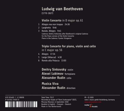 Photo No.2 of Beethoven: Violin Concerto & Triple Concerto