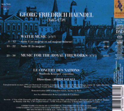 Photo No.2 of Handel: Water Music, Music for the Royal Fireworks