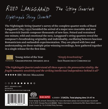 Photo No.2 of Rued Langgaard: The String Quartets