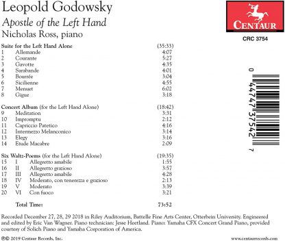 Photo No.2 of Godowsky: Apostle of the Left Hand