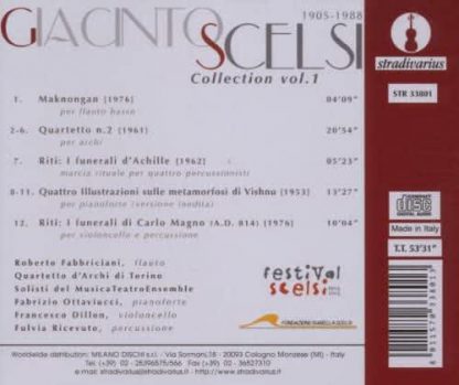 Photo No.2 of Giacinto Scelsi Edition - Volume 1