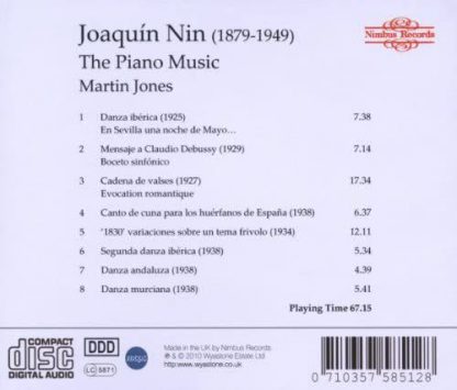 Photo No.2 of Joaquín Nin - The Piano Music