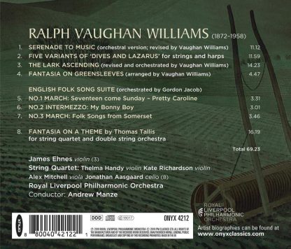 Photo No.2 of Vaughan Williams: The Lark Ascending & Fantasia on a Theme By Thomas Tallis