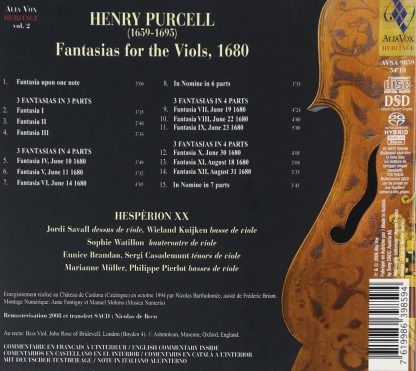 Photo No.2 of Purcell: Fantasias for the Viols