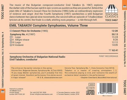 Photo No.2 of Tabakov: Complete Symphonies, Vol. 3