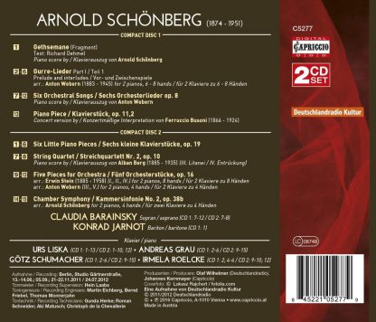 Photo No.2 of Schoenberg: Piano Arrangements