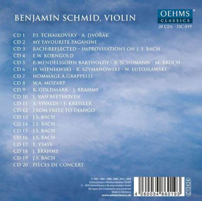 Photo No.2 of Benjamin Schmid: Complete Oehms Classics Recordings