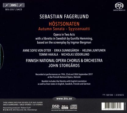 Photo No.2 of Fagerlund: Hostsonaten (Autumn Sonata)