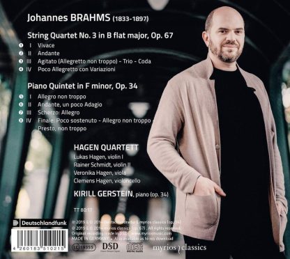 Photo No.2 of Brahms: String Quartet Op. 67 and Piano Quintet Op. 34