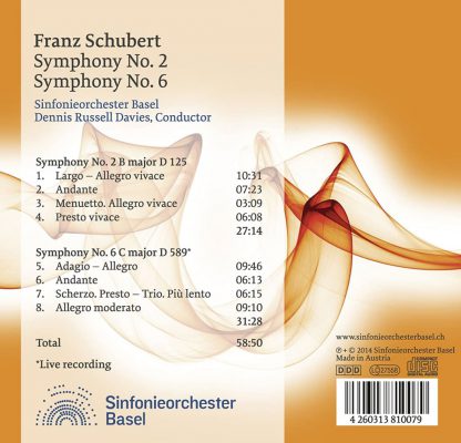 Photo No.2 of Franz Schubert: Symphonies Nos. 2 & 6