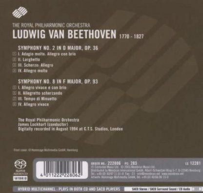 Photo No.2 of Ludwig van Beethoven: Symphonies No. 2 & 8