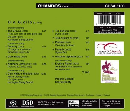 Photo No.2 of Ola Gjeilo: Choral Works