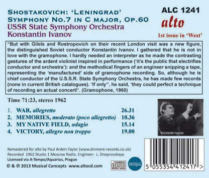 Photo No.2 of Shostakovich: Symphony No. 7 in C major, Op. 60 'Leningrad'