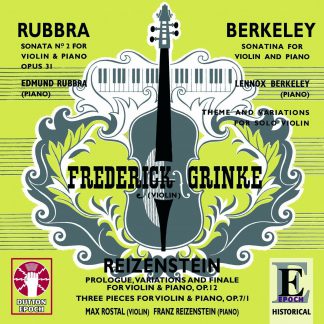 Photo No.1 of Rubbra - Berkeley - Reizenstein: Works for Violin and Piano