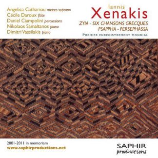 Photo No.1 of Xenakis: Zyia, 6 Chansons Grecques, Psapph & Persephassa