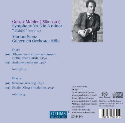 Photo No.2 of Gustav Mahler: Symphony No. 6 in A minor 'Tragic'