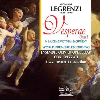 Photo No.1 of Legrenzi : Vesperae, Op. 1