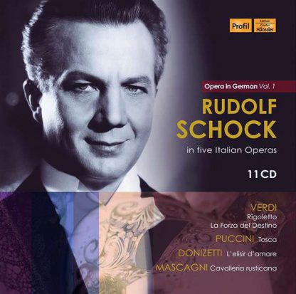 Photo No.1 of Rudolf Schock in five Italian Operas - Opera in German Vol. 1
