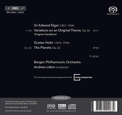 Photo No.2 of Holst: The Planets & Elgar: Enigma Variations