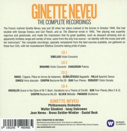 Photo No.2 of Ginette Neveu: The Complete Recordings