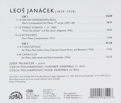 Photo No.2 of Janacek - Piano Works