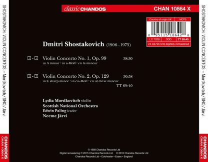 Photo No.2 of Dmitri Shostakovich: Violin Concertos Nos. 1 & 2