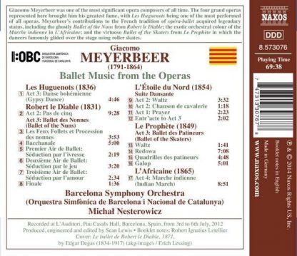 Photo No.2 of Meyerbeer: Ballet Music from the Operas